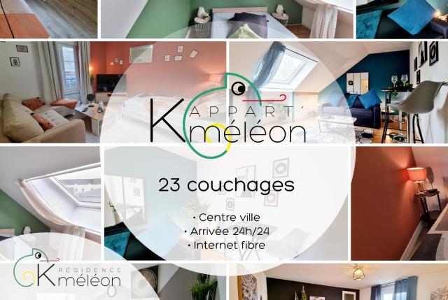 La Résidence K-méléon- Hyper centre , 23 couchages