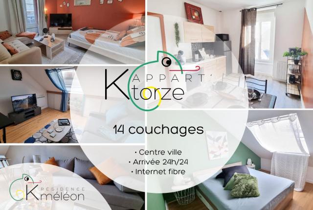 L'appart K-torze- RARE ! 14 couchages en centre ville du Mans