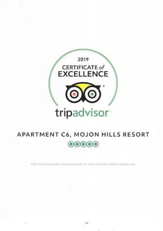 Apartment C6 Phase 4 Mojon Hills, Isla Plana, CERTIFICATE OF EXCELLENCE