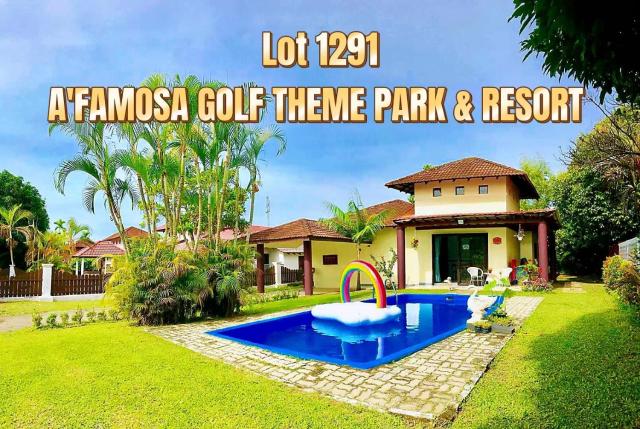 Melaka AFamosa Resort D'amour Comfortable and Healing With Theater Projector Private Villa With Garden View Swimming Pool Seasonal Christmas Theme