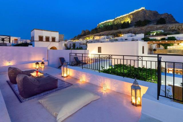 Lindos Villa Petra with Acropolis View