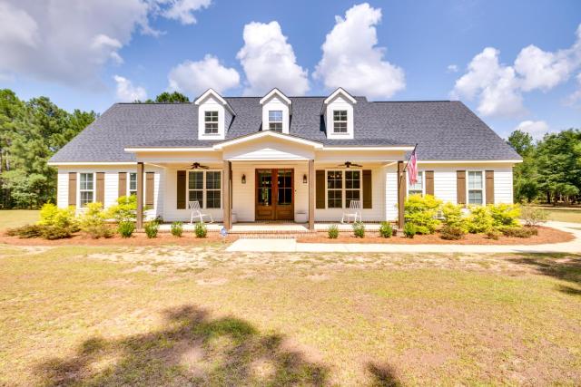 Stylish Hephzibah Home with Fire Pit and Theater Room!