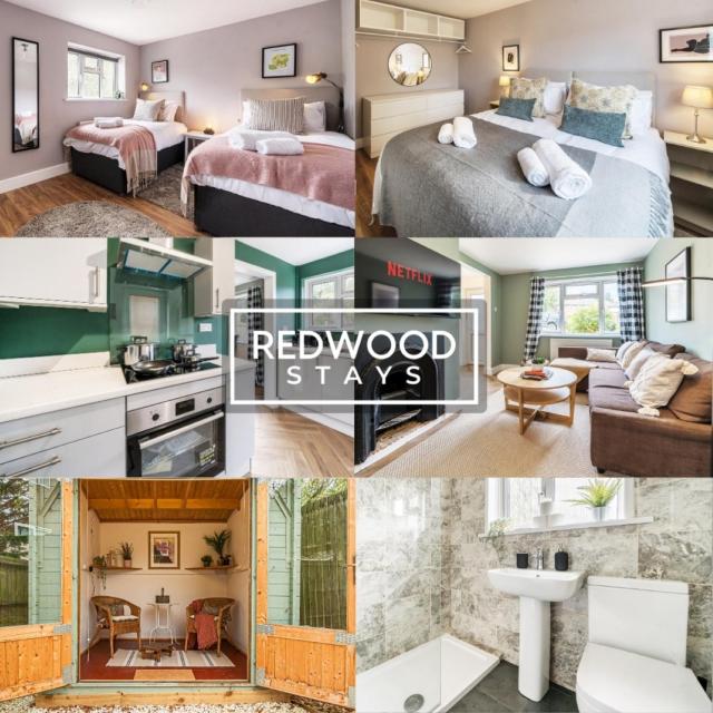 2 Bed 1 Bath House, Perfect for Corporate, Contractors & Families FREE Parking, Garden, Netflix By REDWOOD STAYS