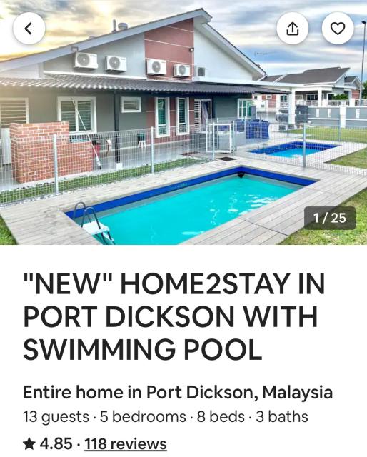 PD Swimming Pool 5 ROOM Homestay