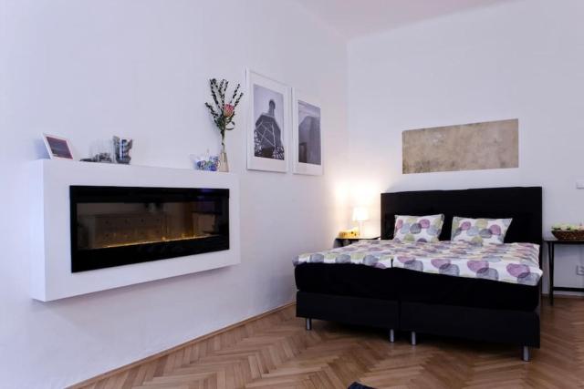 Prague Center Apartment with Fireplace