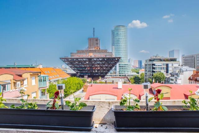 Panoramic apartment in old town Bratislava