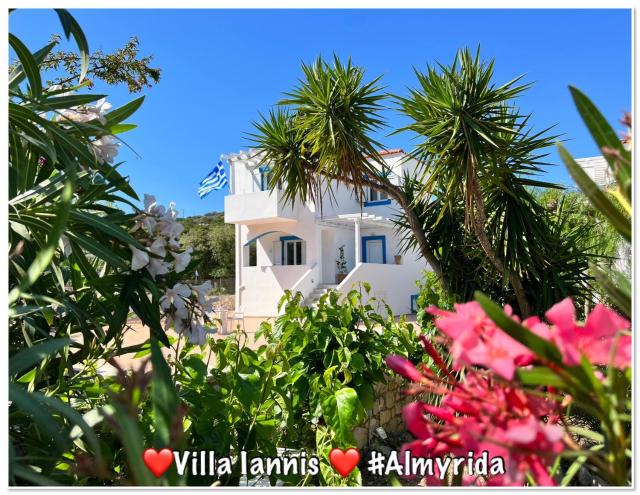 Villa Iannis in Almyrida slechts 350m van het Strand - Auto huren niet nodig - Gratis Samariakloof