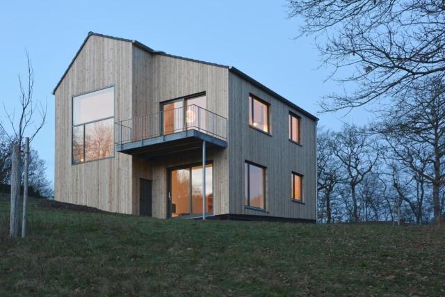 Moderner Holzhausneubau in der Eifel