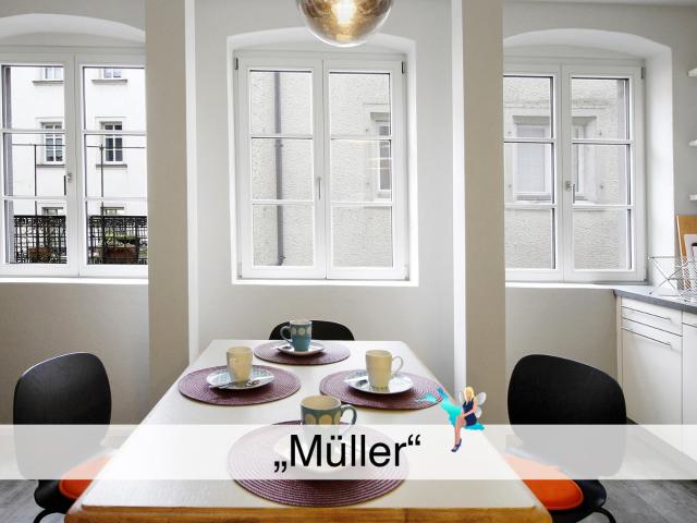 Ferienwohnung Müller - Neu und hochwertig sanierter Altbau, Wohnküche, Lindau-Insel mit 1a Lage