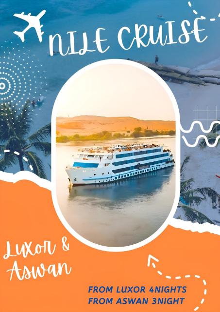 ASWAN NILE CRUISE Every MONDAY from ASWAN 3 nights & every THURSDAY from LUXOR 4 nights