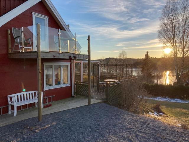 Hoch gelegenes Ferienhaus mit Panoramaaussicht