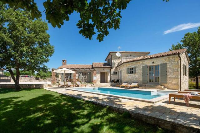 Rustic Villa Sambucus with a pool in Istria