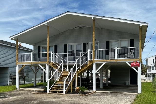 Waterfront and Sundeck at Beach Dreams in Cherry Grove