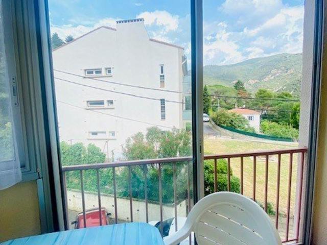 Studio cosy avec balcon, parking privé, proche thermes et centre ville, à Amélie-les-Bains - FR-1-703-177