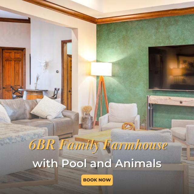 6br Family Farmhouse With Pool And Animals Skelly