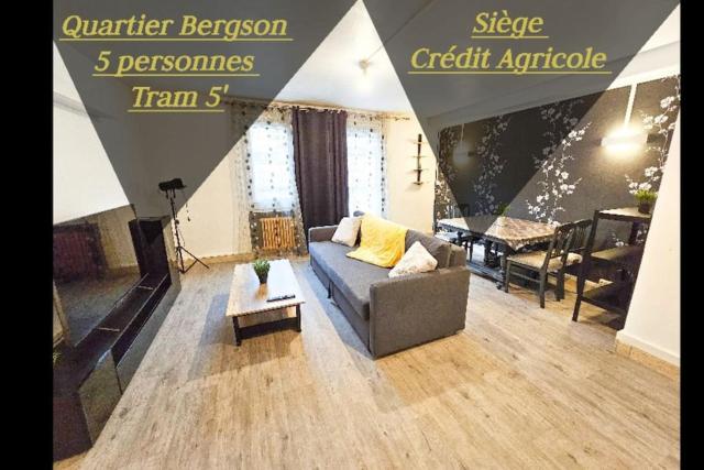 Le Bergson 3 chambres Stationnement gratuit