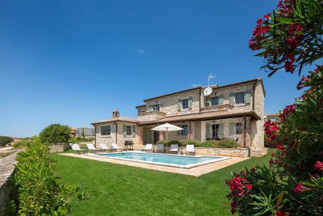 Rustic Villa Rorripa with a pool in Istria