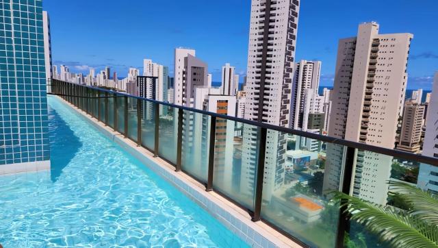 Flat Piscina no Rooftop Aluguel temporada em Recife