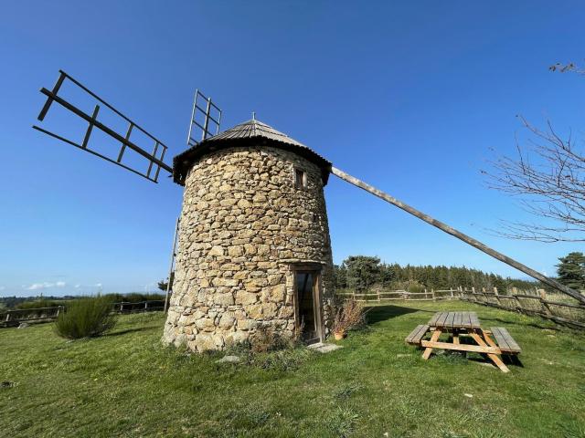 Moulin à vent restauré avec vue sur la campagne - FR-1-582-221