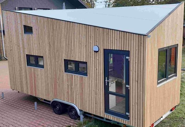 Tiny Haus Blanker Hans auf dem Campingplatz Strandgut