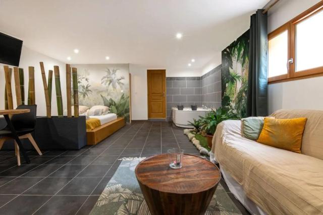 Studio romantique a Baixas avec Jacuzzi 35m²