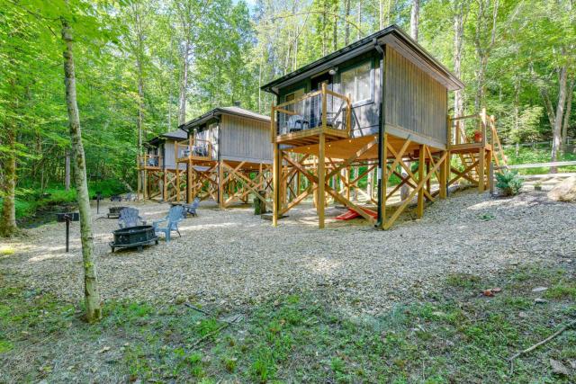 Cosby Wilderness Cabin Studio with Shared Fire Pit