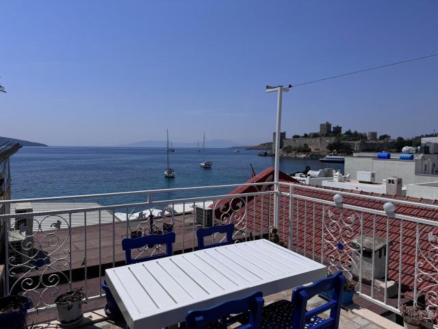 White and Blue Bodrum