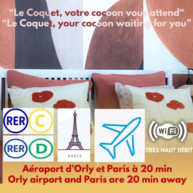 Le coquet à 20min de Paris et de l'aéroport d'Orly