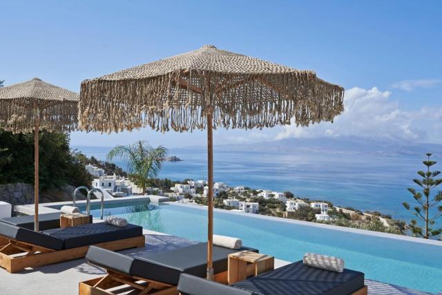 Wonderful Naxos Villa | Villa Pang | 9 Bedrooms | Breathtaking Sea Views | 2 Swimming Pools with Sunbeds and Parasols | 2 Shaded Dining Areas | Private Garden | Plaka