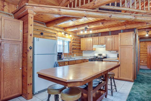 Rhinelander Waterfront Cabin with Deck and Fire Pit!