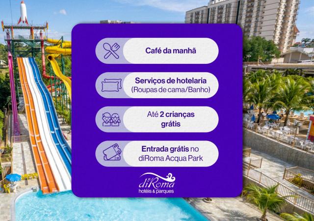 diRoma Resort Incluso o acesso ao Acqua park todos os dias, exceto no dia do check-out