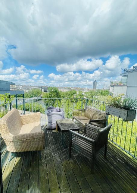 Vue sur Loire, ile de Nantes, appartement pour 4