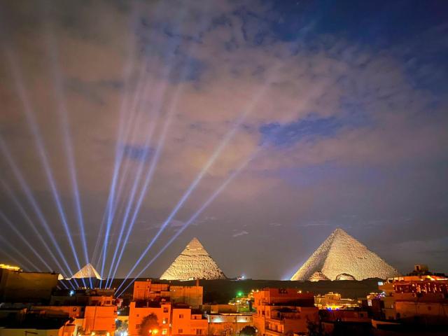 Grand tower pyramids view