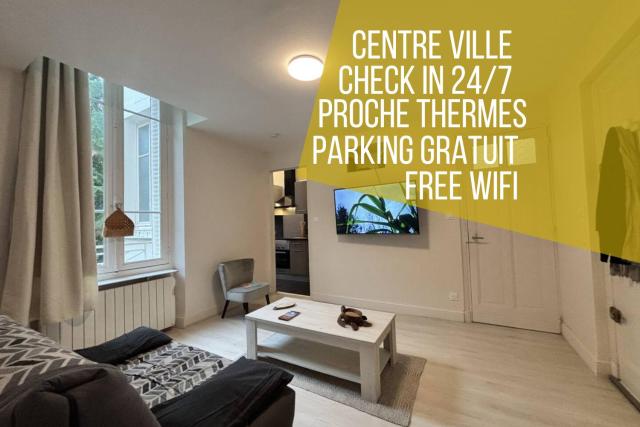 Luengoni - 1 chambre - Wifi - Proche Parc Thermal - 2 personnes