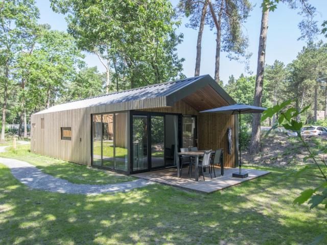 Modern chalet with air conditioning, on a holiday park at 12 km from Eindhoven