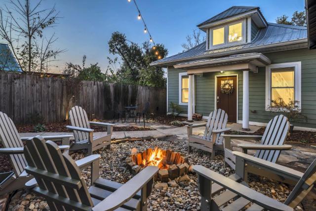 Greenwood Guest House with Covered Hot Tub, Fire pit, and Outdoor TV!