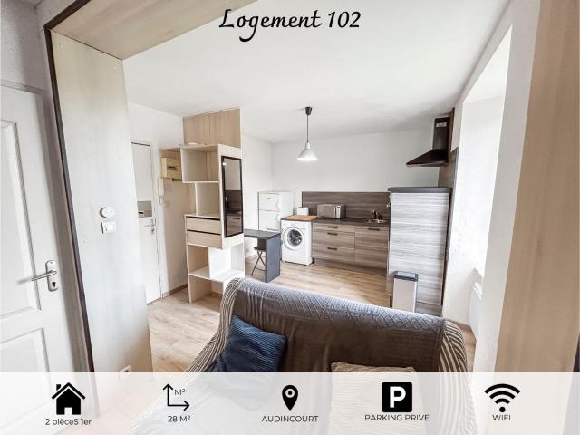 102-T2 cosy 2 pers Lumineux Wifi & Parking