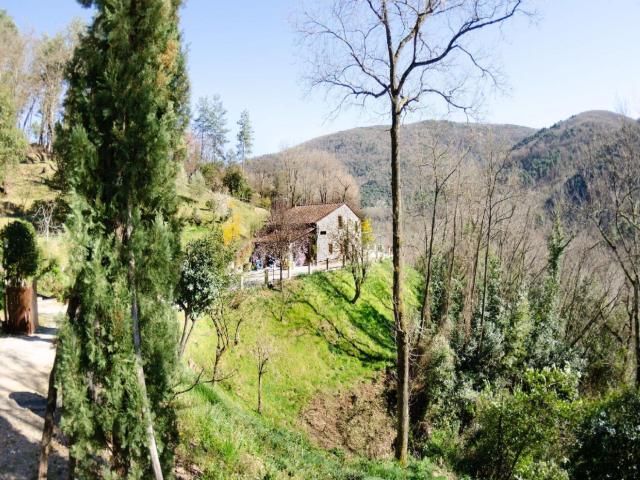 Typical Tuscan old stone house