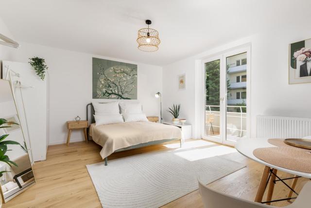 Design-Apartment in Linz mit Netflix & Balkon