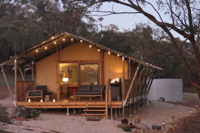 the YellowBoxWood Heathcote - Echidna Ridge and Emu Valley Tents x 2