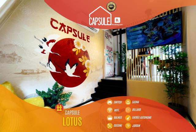 Capsule Lotus-Balneo-Sauna-Billard-Nintendo