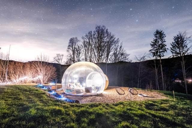 living TIMELESS- Bubble Tent Gutach - Schlafen unterm Sternenhimmel