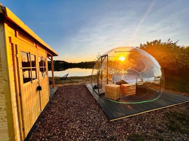 Romantisches Bubble Tent am See - Beheizt - Natur