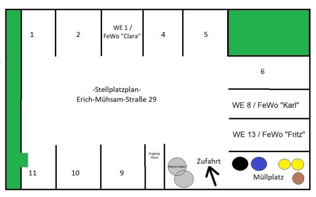 Premium Quartier "Karl" und "Fritz" auf dem Kaßberg mit eigenem Stellplatz