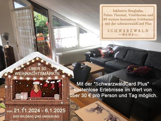 Ferienwohnung Kuckuck auf dem Sommerberg incl SchwarzwaldCard Plus - 2 Zimmer 50qm