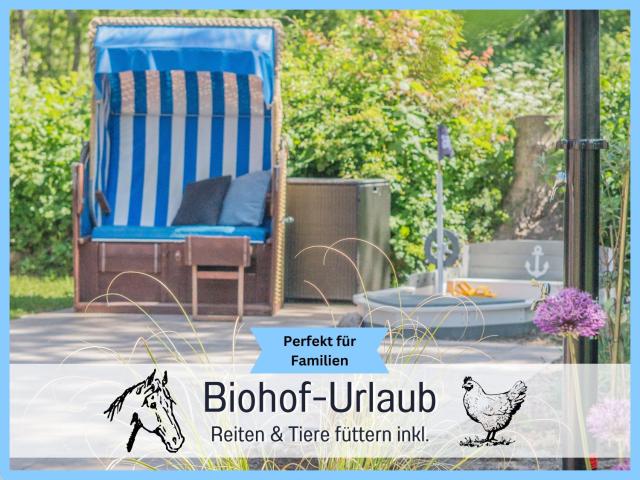 Bio Ferienhof Wichtelweide - Ferienhaus Lee - mit Sauna