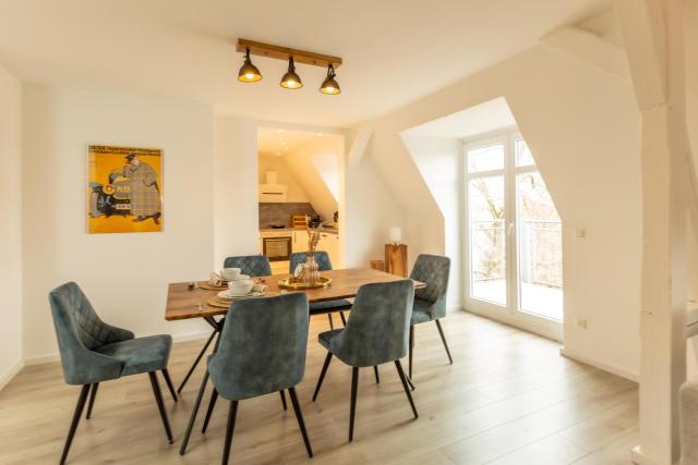 soulscape Apartments Zwickau kompakter LOFT-Wohnraum mit Lift direkt in die Wohnung, modern, zentrumsnah, gratis WIFI