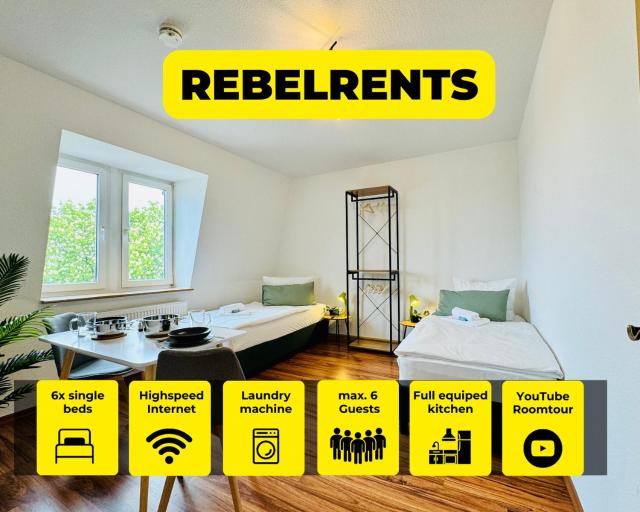 #3 RebelRents - 6P Apartment, Modern, stylisch und zentral!