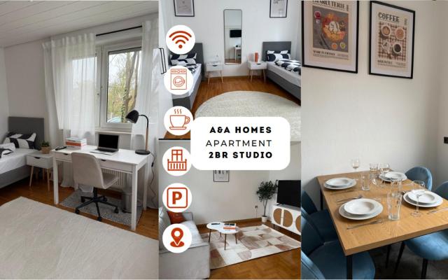 A & A HOMES - 2 BR - Smart TV und BBQ - nähe MIRO - Mercedes Benz und Dachser