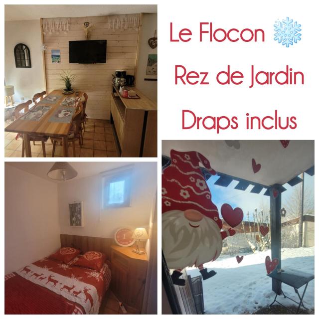 Le Flocon, Magnifique Appartement 4 pers avec Jardinet au Coeur des Rousses, Draps inclus et Boîte à clés